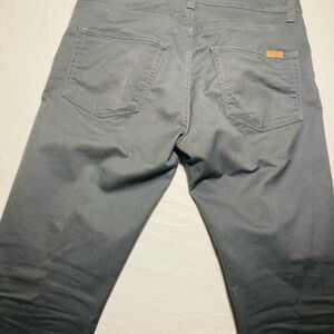 Carhartt Wip mens pant charcoal gray cotton spandex skinny Jean style